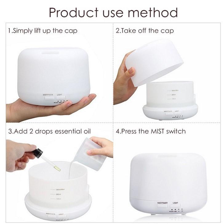Household Mini 300ml Aromatherapy Machine Humidifier