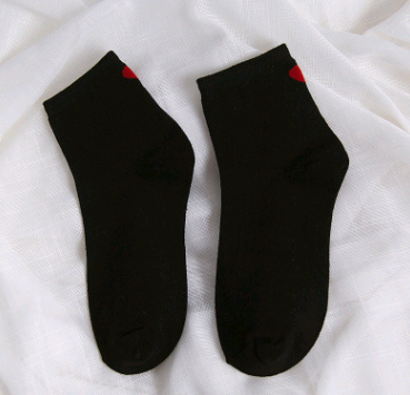 Cotton women's socks love heart socks