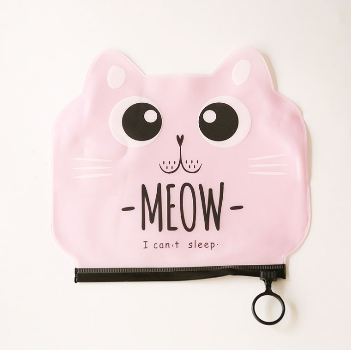Zipper Handbags Cartoon Cat Wallet