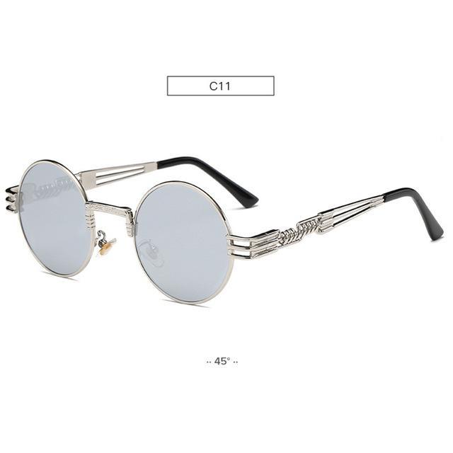Gold Metal Fashion Steampunk Sunglasses