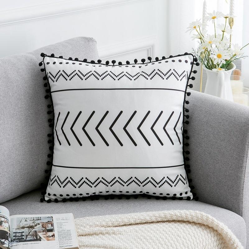 Simple pattern sofa pillowcase