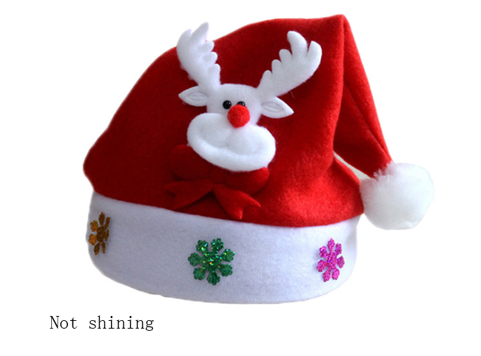 LED glowing christmas hat