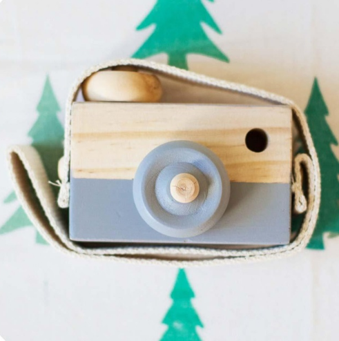 Cute Wooden Camera Toys Baby