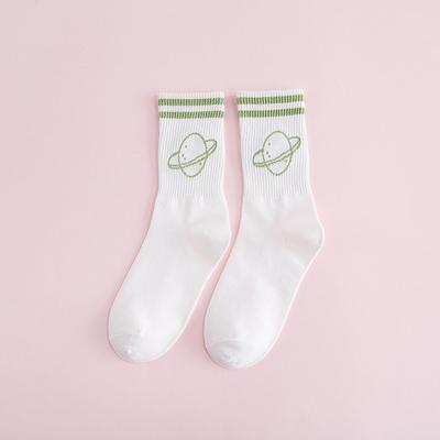 Women's solid color two-bar planet cotton