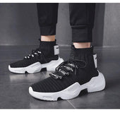 Flying woven casual socks shoes
