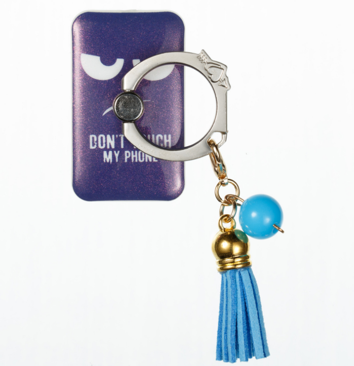 Paste creative lazy tassels metal painted finger ring bracket mobile phone