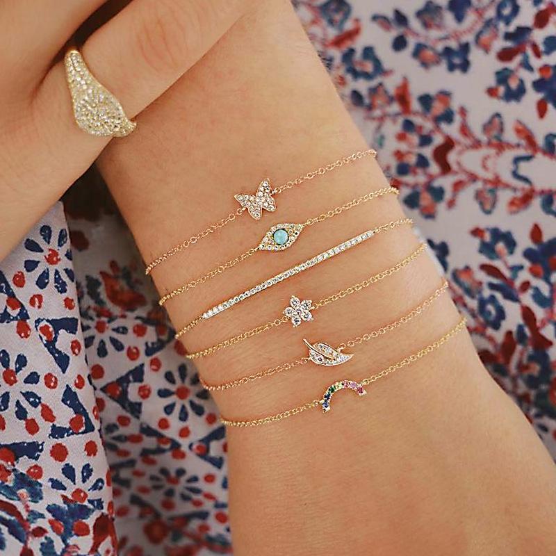 Pulsera mariposa diamante