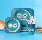 Bamboo fiber creative children's cutlery set