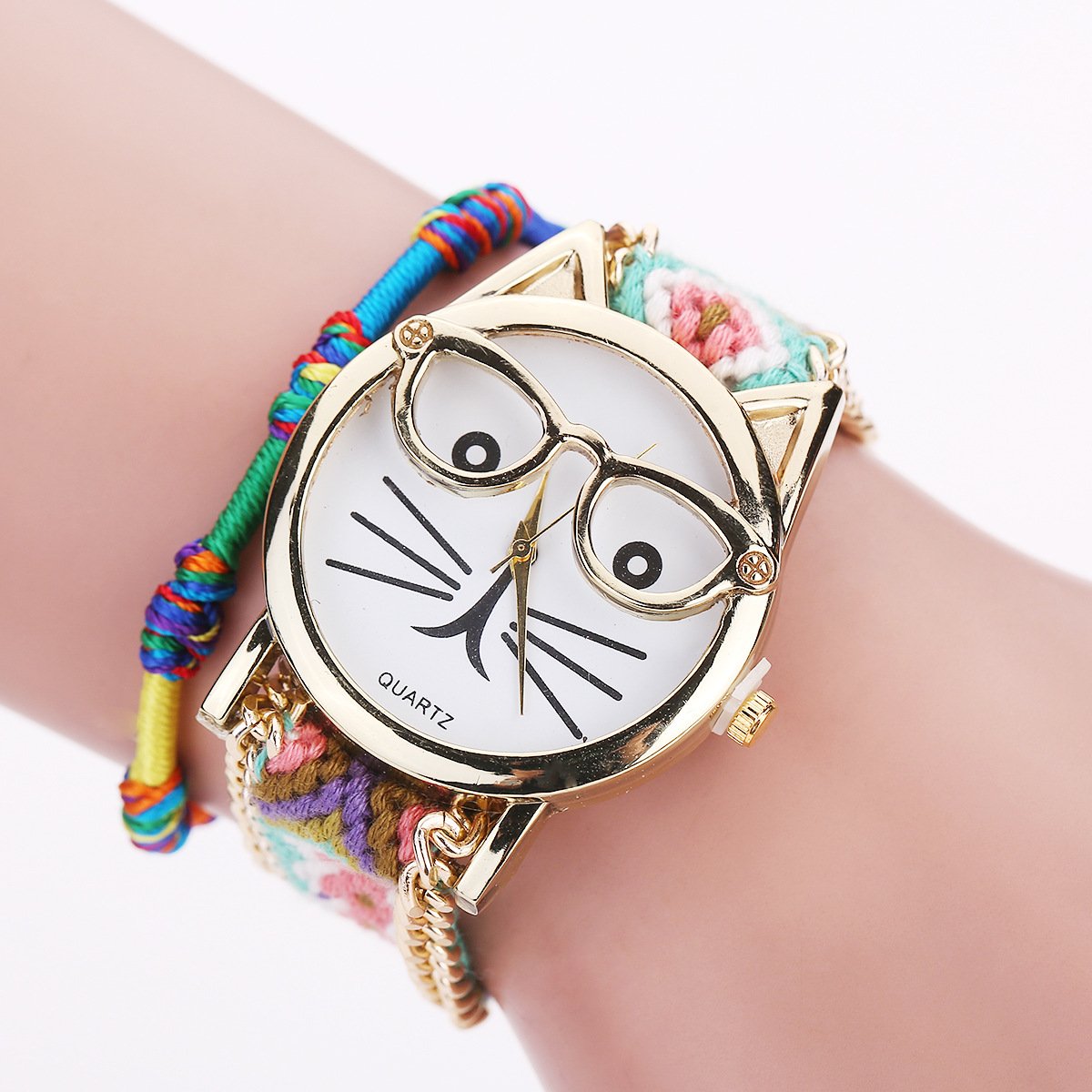 Cara gato pulsera reloj