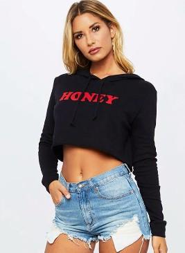 Long sleeve honey printed