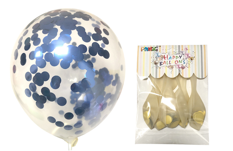 12-inch transparent dot paper balloon color gold sequins birthday paper circular Balloon Wedding Decoration