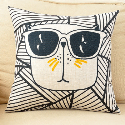 Encantadora almohada de dibujos animados