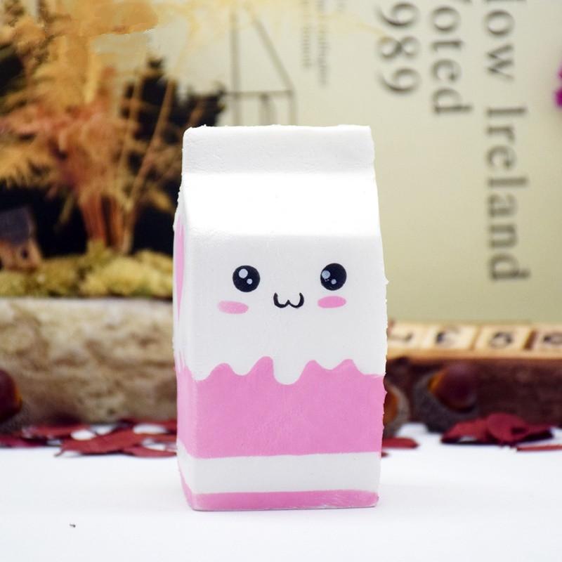 Slow Rising Squishy Jumbo Milk Box Toys Food Funny Gadgets Squeeze Toy