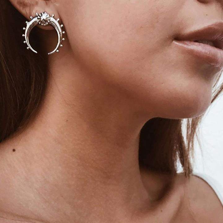 Divine Crescent Moon Earrings