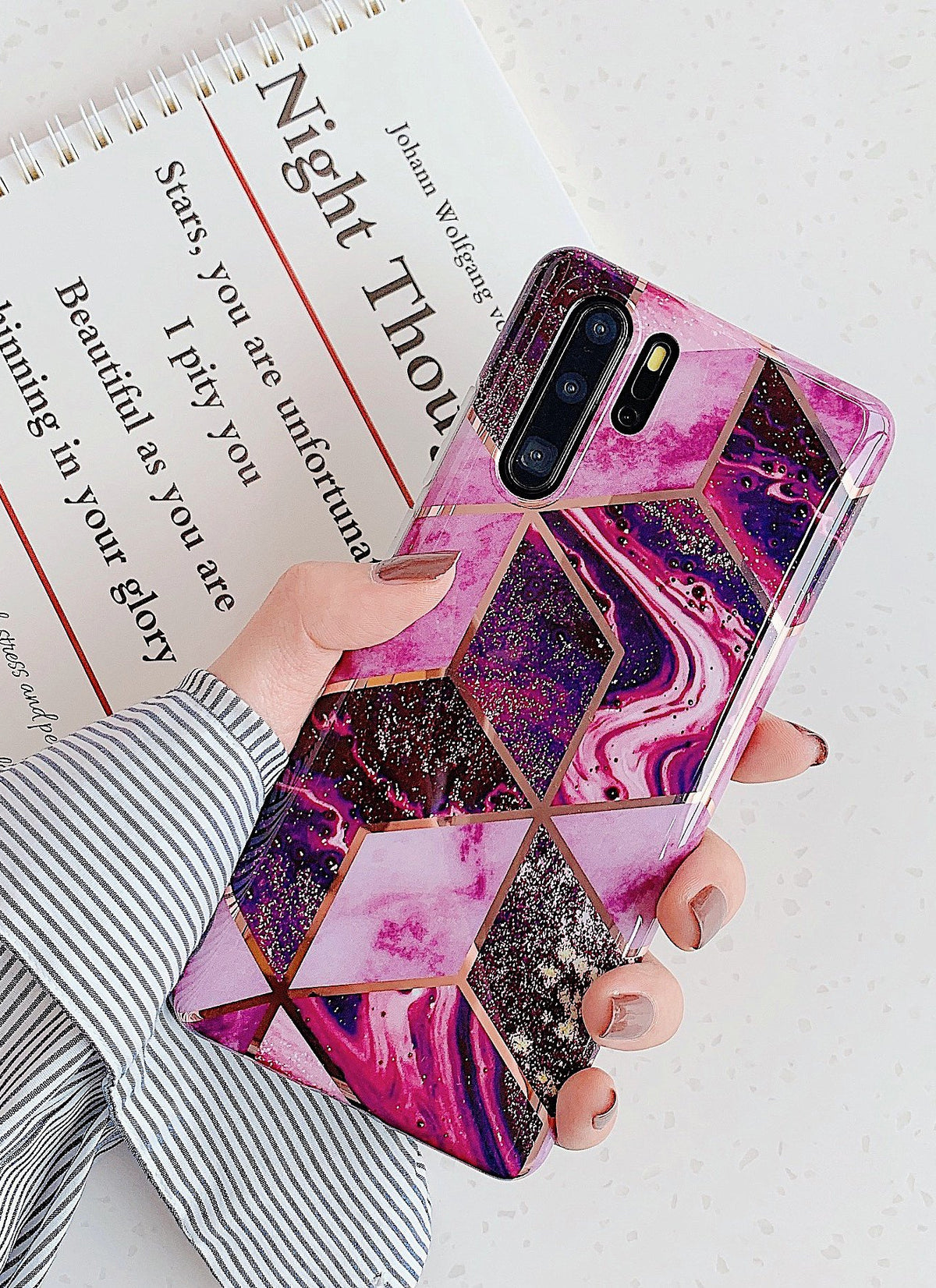 Electroplated marble mobile       | Samsung | Huawei