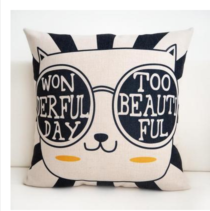 Nordic cartoon cutethick cotton pillow pillow window pillowcase office car cushion creative