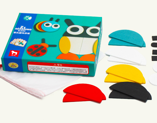 20 ilustrations Kids educational toy montessori learning resouces animal puzzle
