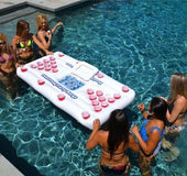 Inflatable Beer Pong Table with Ice Bucket Cooler
