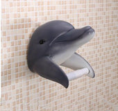 Punch-free bathroom paper towel holder European toilet roll holder bathroom waterproof wall-mounted creative personality tissue box