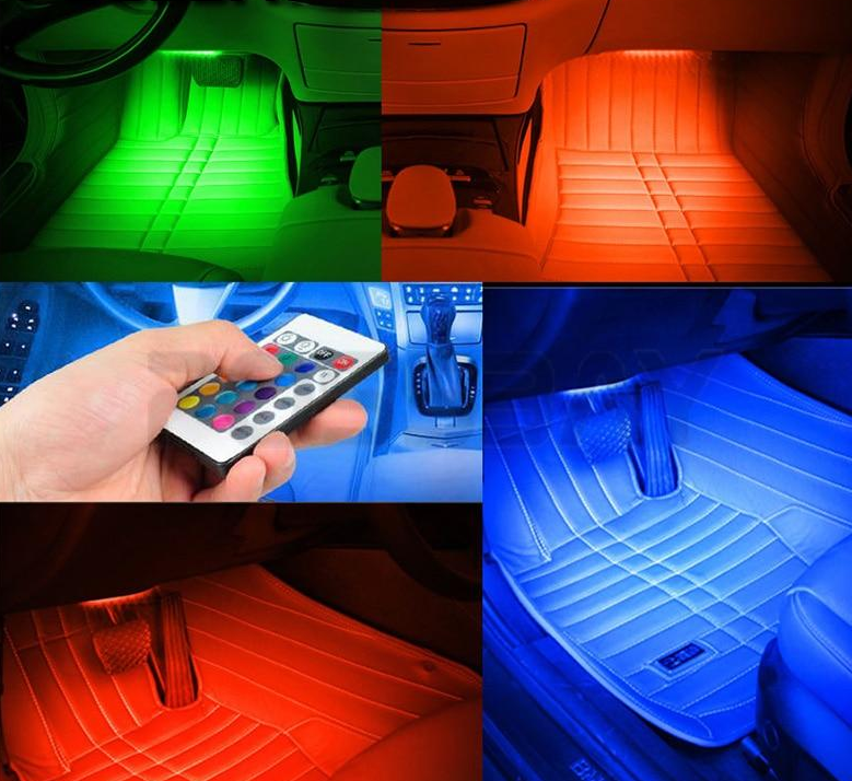 POSSBAY Car RGB Lights LED Strip Neon