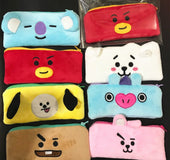 Plush pencil bag cartoon makeup purse storage bag