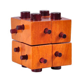 Adult wooden educational toy luban lock