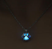 Collar Huella Perro Brilla En La Oscuridad