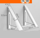 Punch-free Space Aluminum Foldable Invisible Folding Retractable Wall Hanger for Waterproof Hanging Underwear Coat Hanger