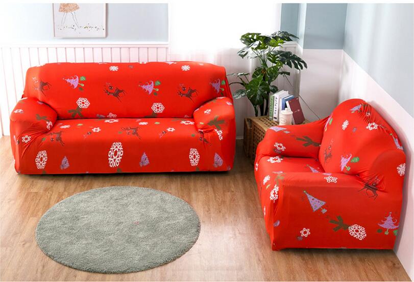 Christmas stretch tight all-inclusive full cover sofa cover