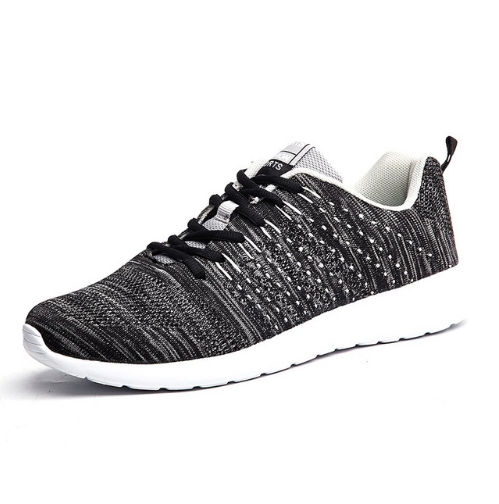 Flying woven low-top sports running shoes Korean version of the wild comfortable fashion trend sports shoes