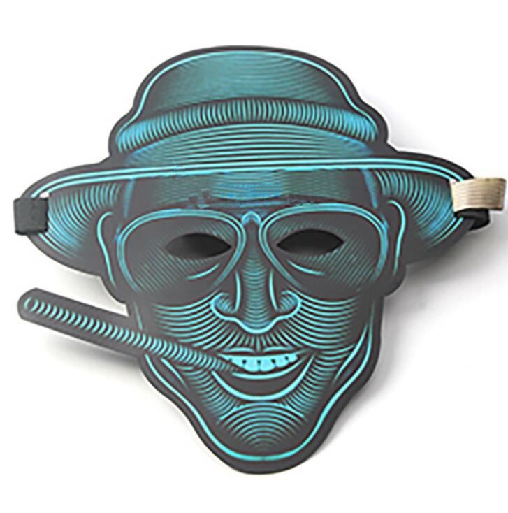 Design Sound Activated Halloween EL Party Mask