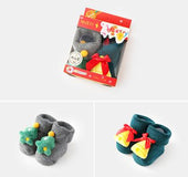 2 Pack Christmas Santa and Christmas Bell Booties
