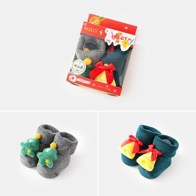 2 Pack Christmas Santa and Christmas Bell Booties