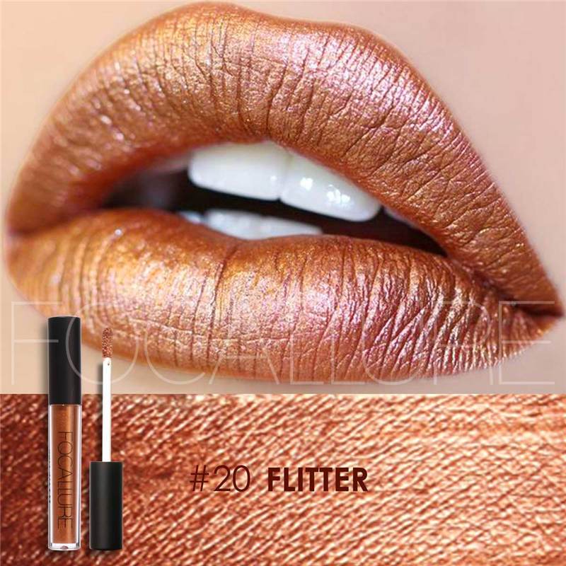 5 Colors Matte Liquid Lipgloss Metallic Lipstick