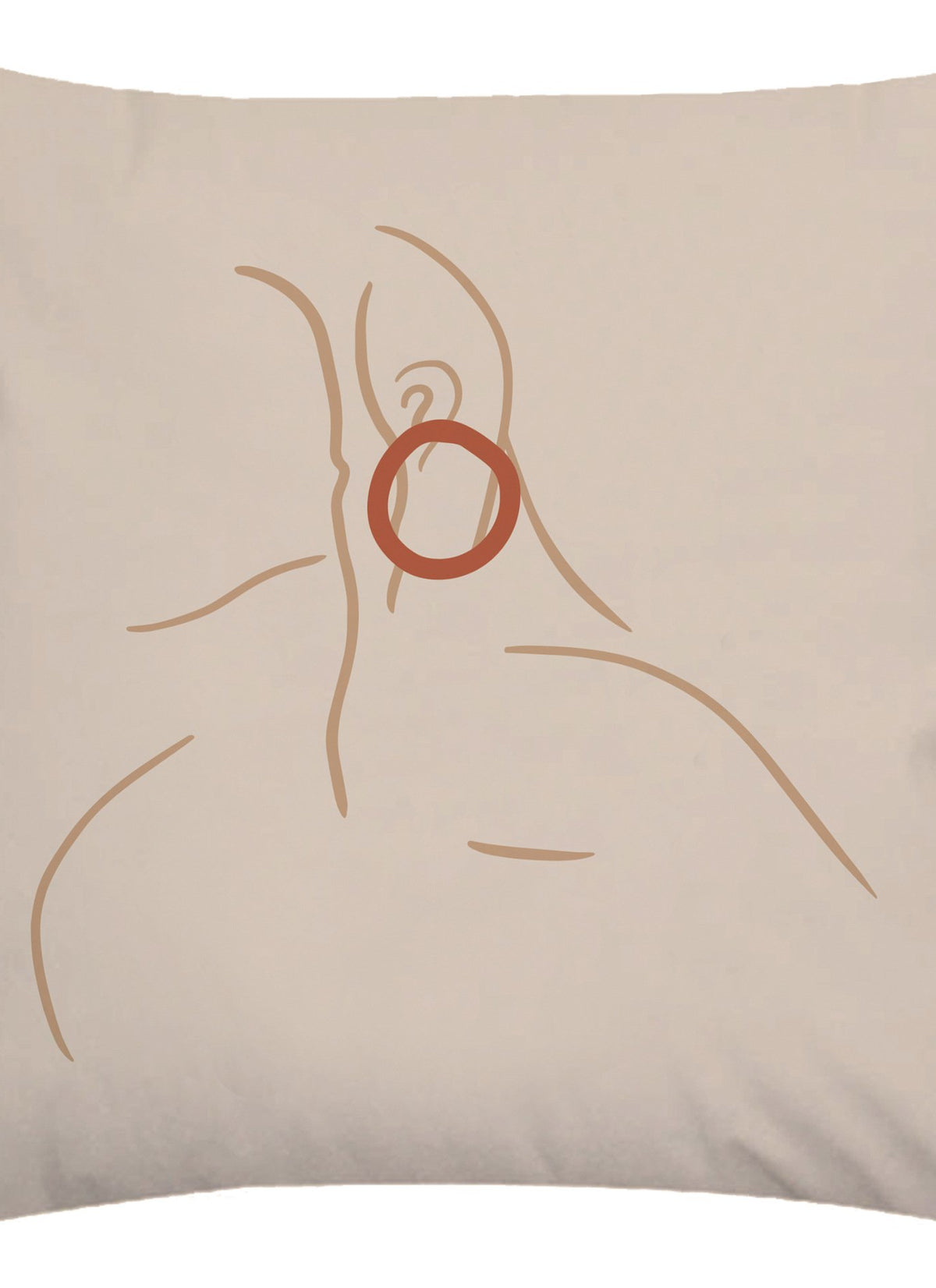 Abstract female pillowcase