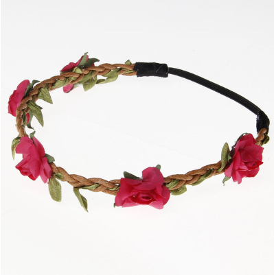 Children's woven rose hair band