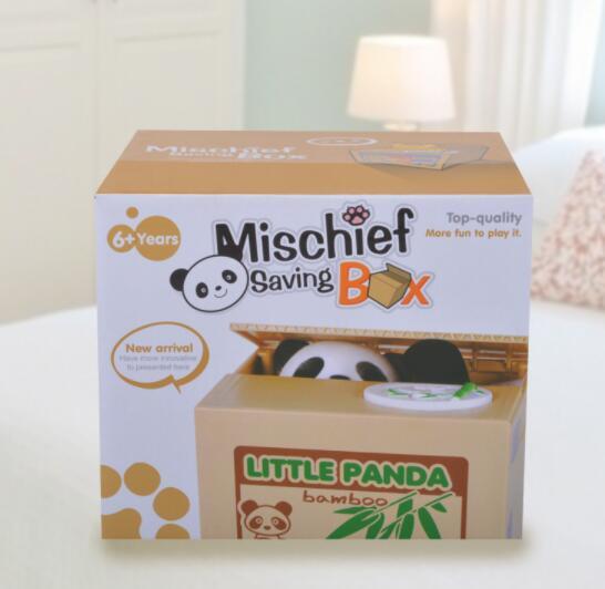 Creative piggy bank to steal money panda piggy bank to send children birthday gift factory direct sale