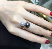 10mm round round flawless pearl ring