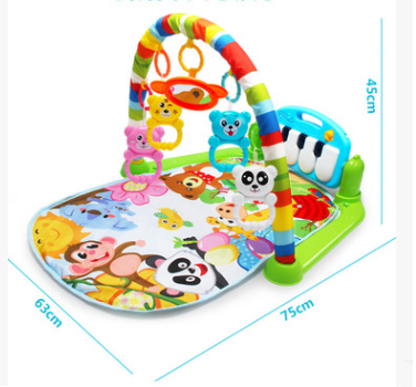 Pedal Piano Luz Música Fitness Rack Infantil