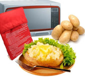 NEW Red Washable Cooker Bag Baked Potato Microwave Cooking Potato Quick Fast