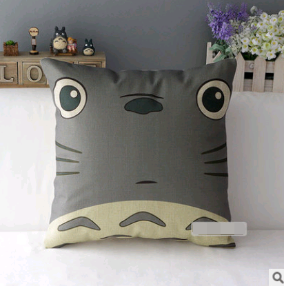 Cotton and Pillow Jacket Car Cushion Cover Home Anime Cartoon Big Totoro Spirited Away