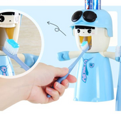 Bedroom dormitory tooth cup shelf Harley girl wash set suction cup toothbrush holder automatic toothpaste belt