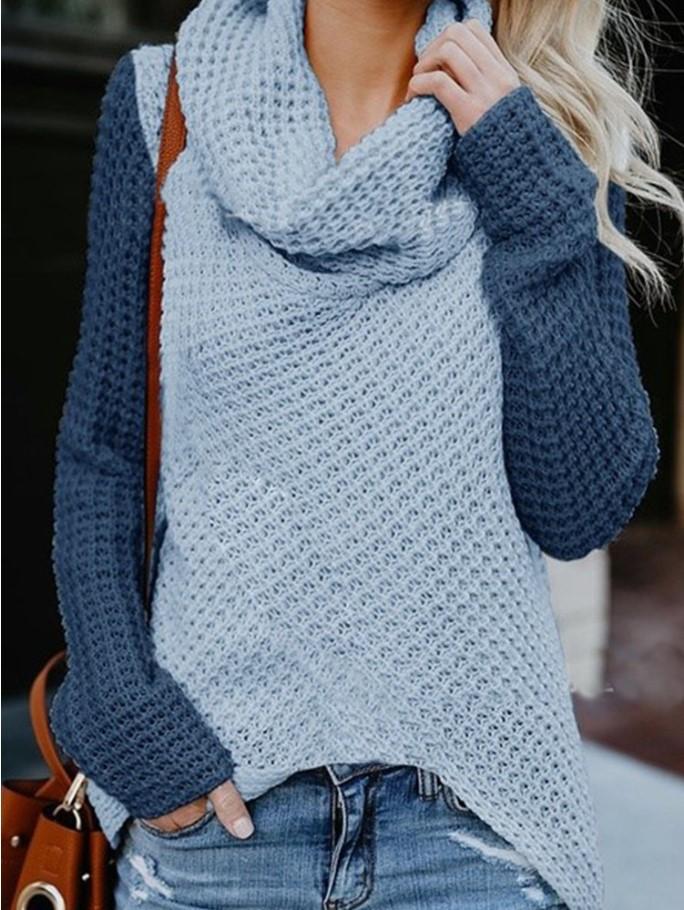 Colorblock Long Sleeve Sweater