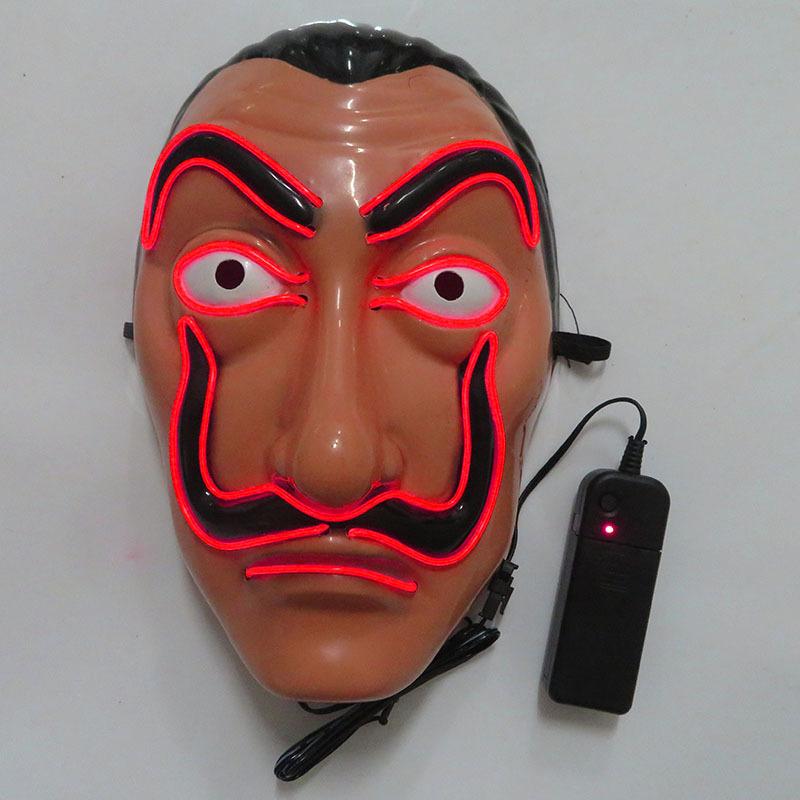 Scary glowing mask halloween