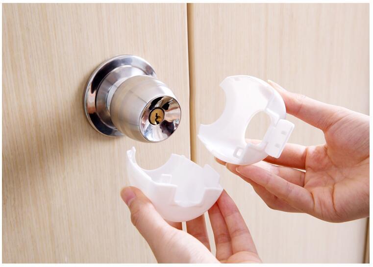 Door lock protective cover anti-baby unlocking protection door cover Household anti-collision door handle cover door armrest protective cover