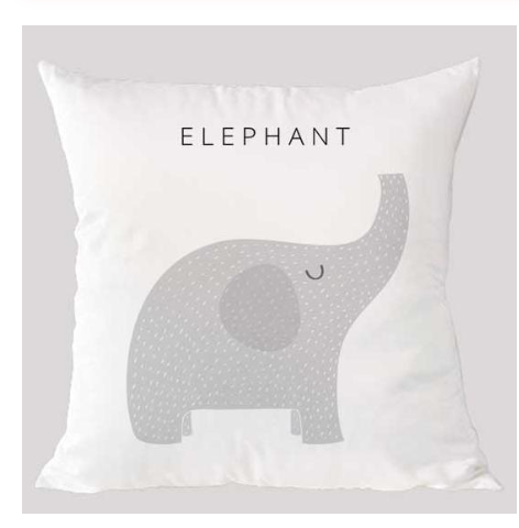 Cartoon animal pillowcase Short plush