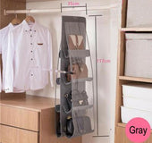 Three-dimensional Six-grid Storage Bag Storage Bag Creative Sundries Bag Daily Storage Non-woven Hanging Dust Bag