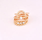 5pcs/set CZ Crystal Bohemian Rings