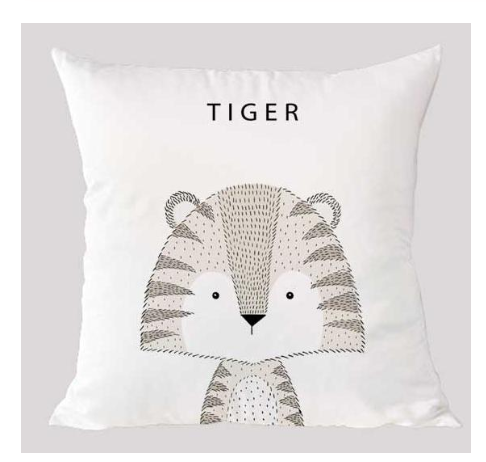 Cartoon animal pillowcase Short plush