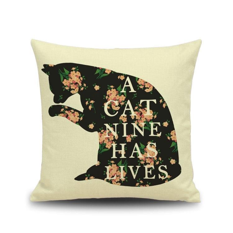 Creativeretro cartoon ins pillowcase coffee shop bar sofa cushion cover car pillow without core